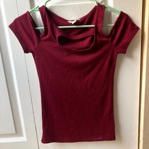 Aeropostale cutout soft t-shirt